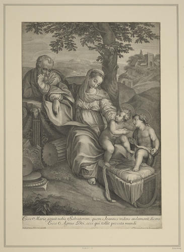 Holy Family with the Young John the Baptist under an Oak Tree [`The Madonna della Quercia?]