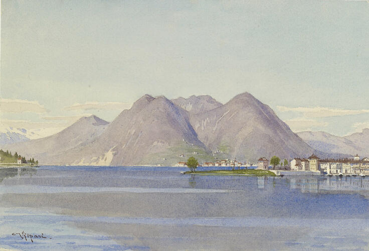 Sasso del Ferro, Lake Maggiore, seen from the Villa Clara, Baveno Sasso del Ferro, Lake Maggiore, seen from the Villa Clara, Baveno
