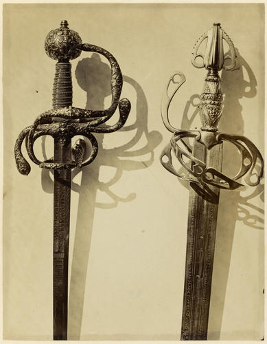 Two sword heads