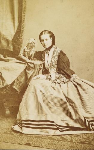 Portrait photograph of the Princess of Wales (1844-1925), later Queen Alexandra, 1860s