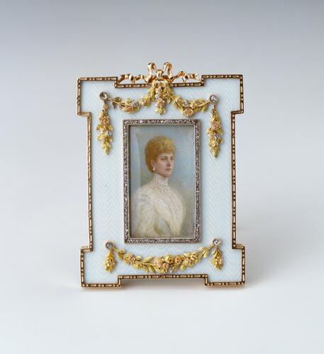 Frame with a photograph of Queen Alexandra