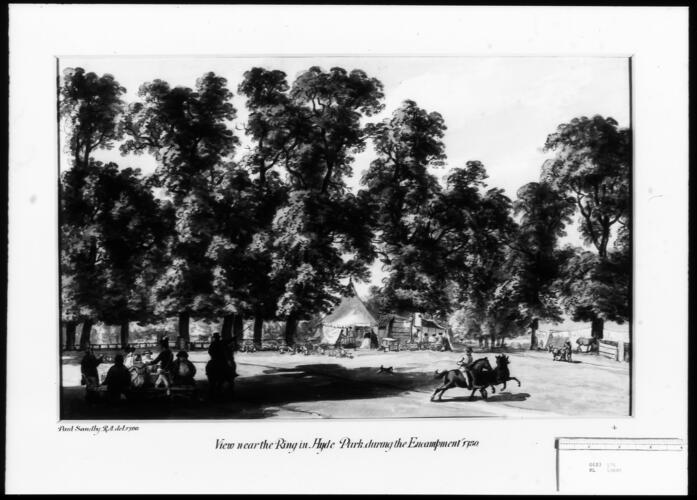 View near the Ring in Hyde Park during the Encampment