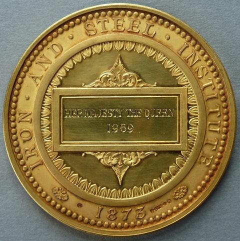 Prize medal of the Iron and Steel Institute Prize medal of the Iron and Steel Institute