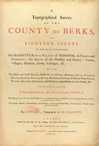Rocque's Map of Berkshire Rocque's Map of Berkshire