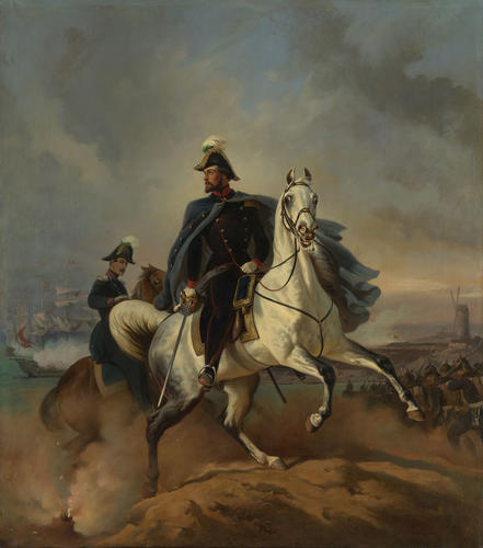 Ernest II, Duke of Saxe-Coburg-Gotha (1818-1893) at the Eckernforde, 5th April 1849