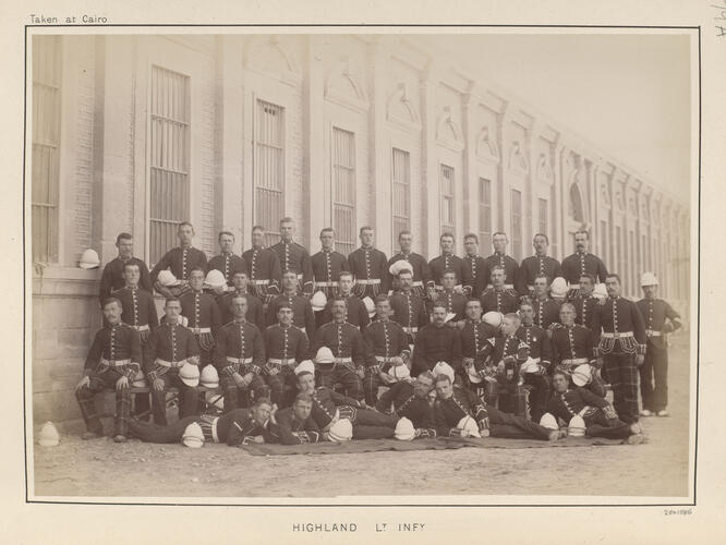 Soldiers from the Highland Light Infantry who served in the Anglo-Egyptian War
