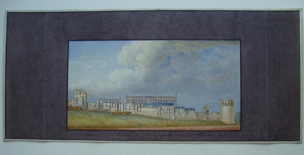 Continuation of North Elevation from the Winchester's Tower east to Bell Tower, Windsor Castle