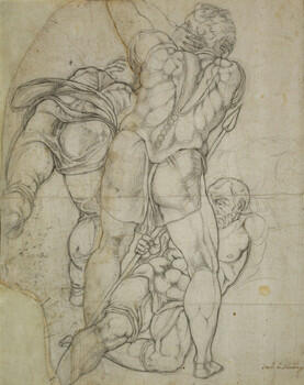 Three soldiers, from Michelangelo's Conversion of St Paul Three soldiers, from Michelangelo's Conversion of St Paul