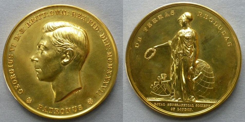 Specimen Royal Geographical Society Patron's Medal