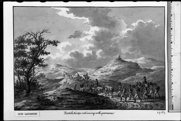 British Troops returning with provisions, 1799
