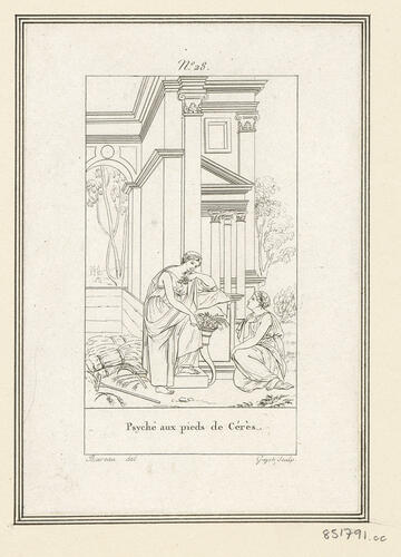 Master: Musee des Monuments Francais. Description des Vitraux Anciens et Modernes [. . . ]; ornee de gravures, et notamment de celles de la Fable de Cupidon and Psyche, d'apres les dessins de Raphael.