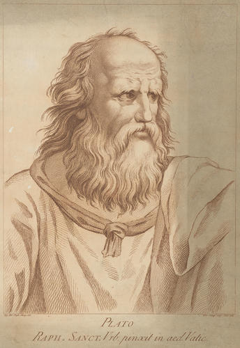 Master: A set of thirty-three prints reproducing heads from 'The School of Athens'
Item: Head of Plato [from 'The School of Athens']