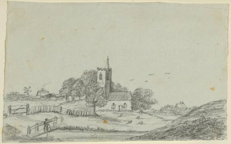 Landscape with a church