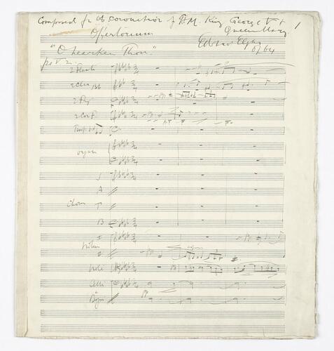O hearken thou : full score / by Edward Elgar