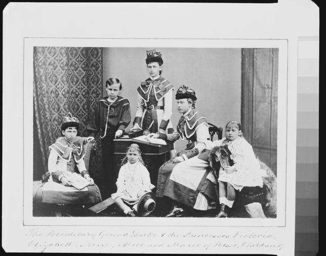 Children of the Grand Duke and Grand Duchess of Hesse, 1878 [in Portraits of Royal Children Vol. 23 1878-79]