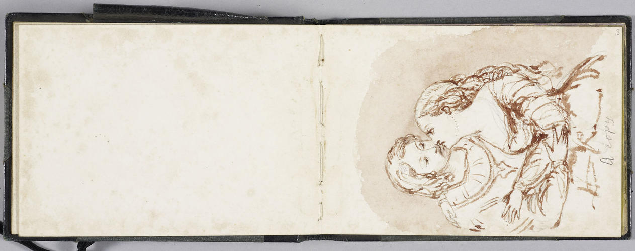 Master: Sketch book of HRH Princess Louise 1865
Item: An embracing couple
