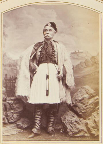 Man in traditional Greek costume Man in traditional Greek costume
