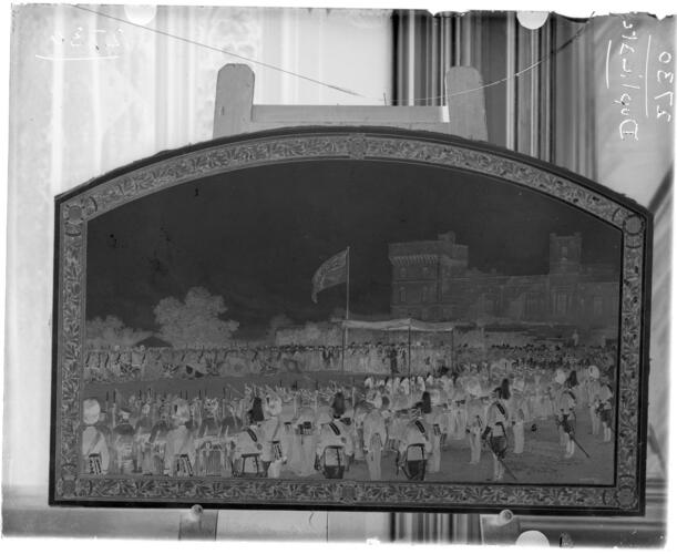 Glass Plate Negative of a painting Glass Plate Negative of a painting
