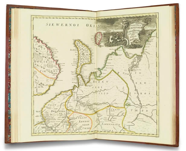 Atlas Russicus mappa una generali et undeviginti specialibus vastissimum Imperium Russicum . . . / cura et opera Academiae Imperialis Scientiarum Petropolitanae = Atlas Russien : contenant une carte générale et dixneuf cartes pariculières . .
