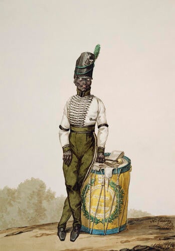 British Army. Drummer, Rifle Brigade, 1816