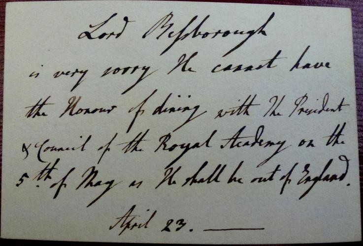 [Box of Royal Academy invitations and responses]