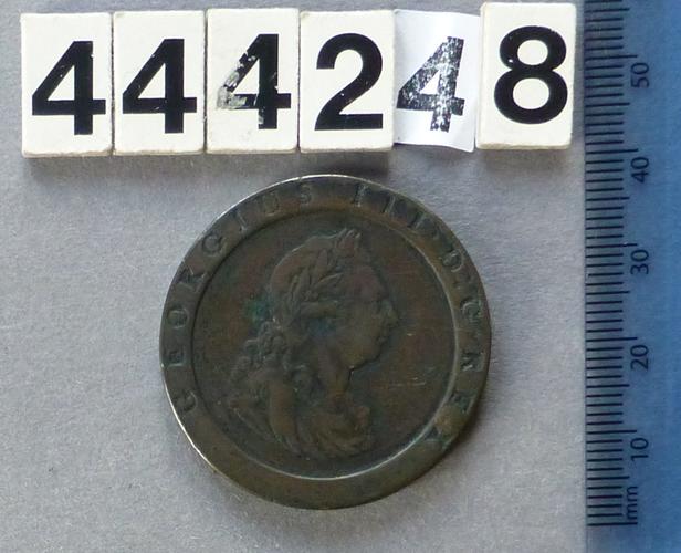 George III copper penny George III copper penny