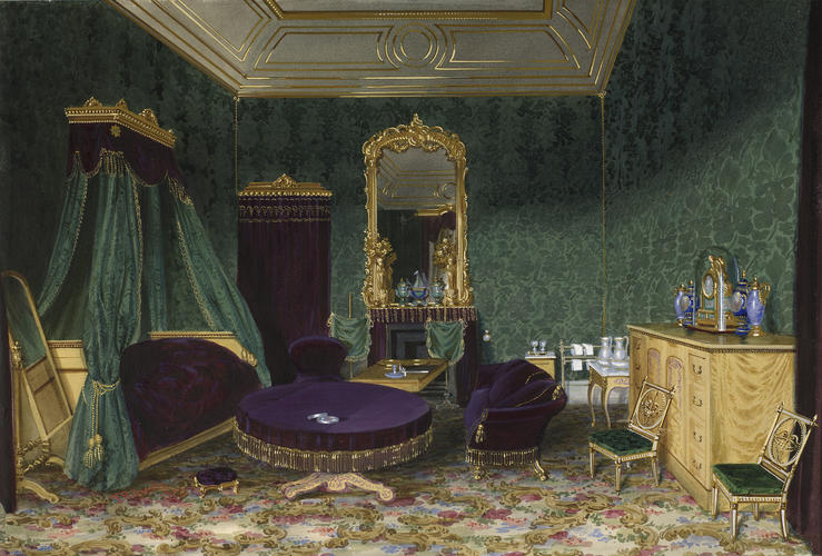 The bedroom prepared for Napoleon III at Buckingham Palace