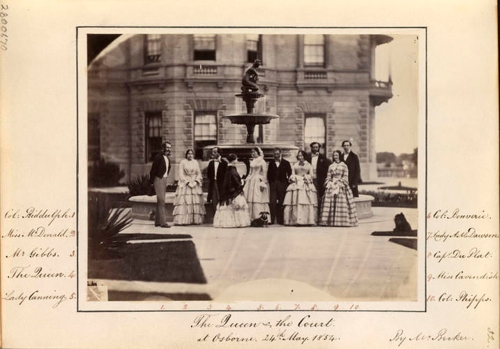 The Queen and the Court at Osborne, 24 May 1854