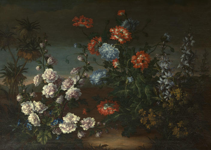 Still-Life with Flowers in a Landscape