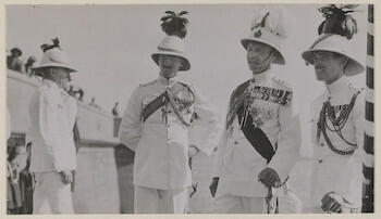 Arriving at the 'Gateway of India', Bombay: Edward, Prince of Wales Tour of India, 1921-1922
