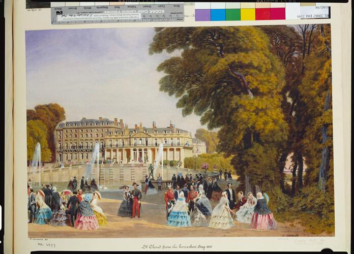 The château of Saint-Cloud from the Horseshoe Garden