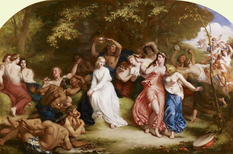 Una among the Fauns and Wood Nymphs