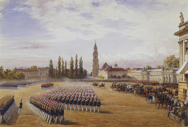 Parade at Potsdam, 17 August 1858