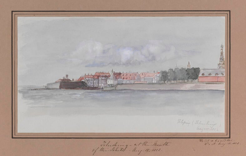 Master: Queen Victoria's Sketchbook 1848-1854
Item: Flushing - at the mouth of the Schelde