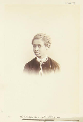 Prince Alamayu, son of Emperor Tewodros II of Ethiopia: 'Alamayou'