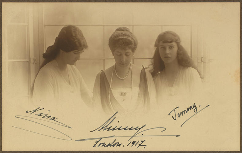 Grand Duchess Maria Georgievna, Princess Nina Georgievna and Princess Xenia Georgievna