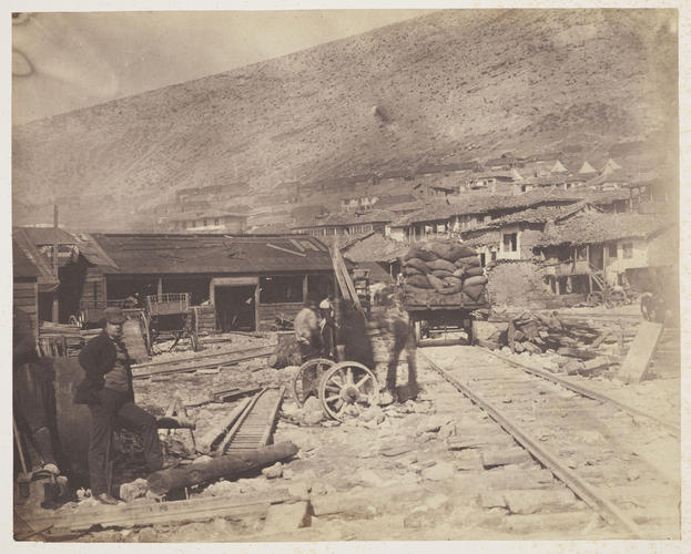 Railway yard at Balaklava Railway yard at Balaklava