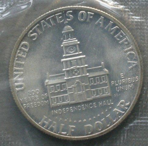 U. S. A. Dollar 1976, commemorating the bicentenary of the foundation of the United States U. S. A. Dollar 1976, commemorating the bicentenary of the foundation of the United States