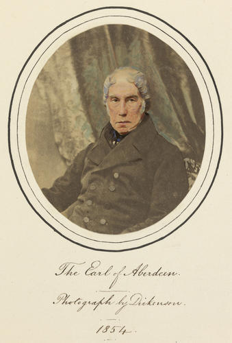 'The Earl of Aberdeen'; George Hamilton Gordon, 4th Earl of Aberdeen (1784-1860)