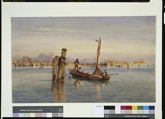 Venice: sunset over the lagoon, north of the Fondamento