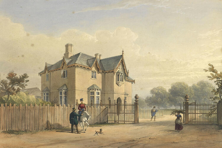 Head Keeper's Lodge, Windsor Great Park, on the road from Windsor [Queen Anne's Gate]