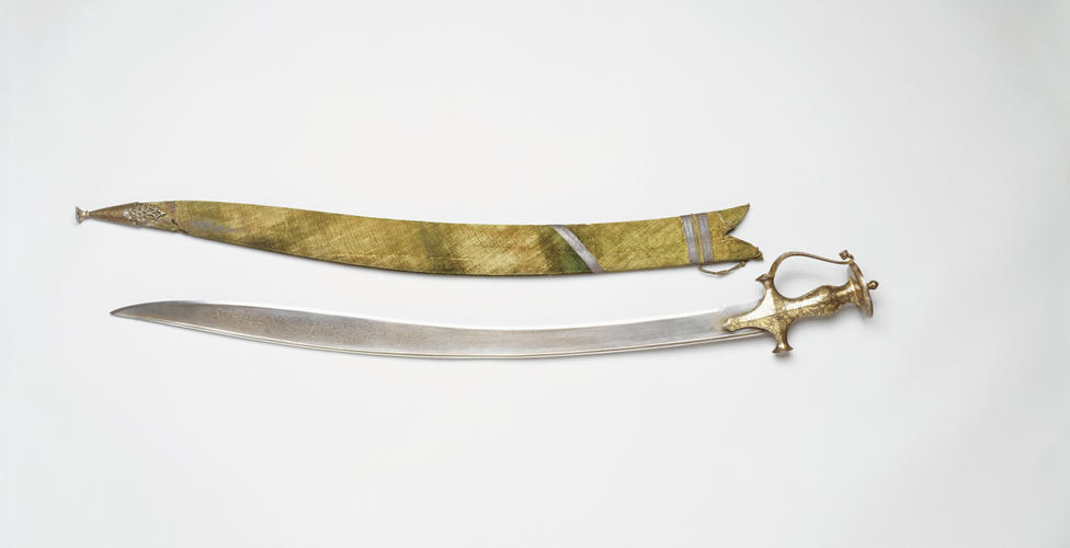 Sword and scabbard (talwar)