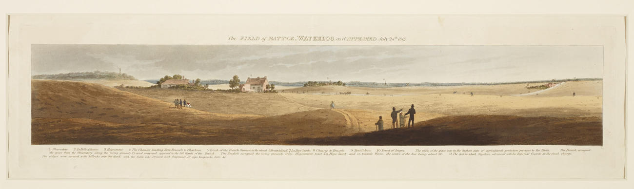 The Field of Battle, Waterloo, as it appeared July 24th 1815