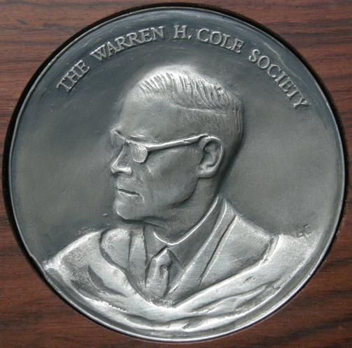 U. S. A. Medal commemorating Warren H. Cole U. S. A. Medal commemorating Warren H. Cole