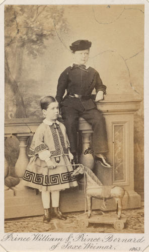 Prince Wilhelm of Saxe-Weimar-Eisenach (1853-1924) and Prince Bernhard, Count von Crayenberg (1855-1907), when Prince Bernhard of Saxe-Weimar-Eisenach