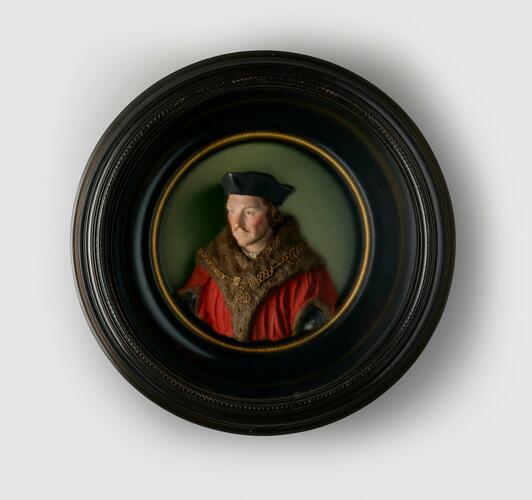 Master: Wax portraits of Mary, Queen of Scots, Cardinal Wolsey, Henry VIII, Thomas More and Edward VI