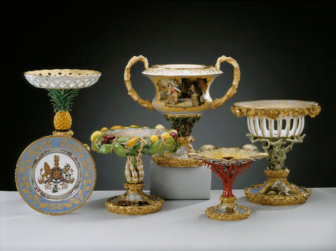 A dessert service, known as the Coronation Service