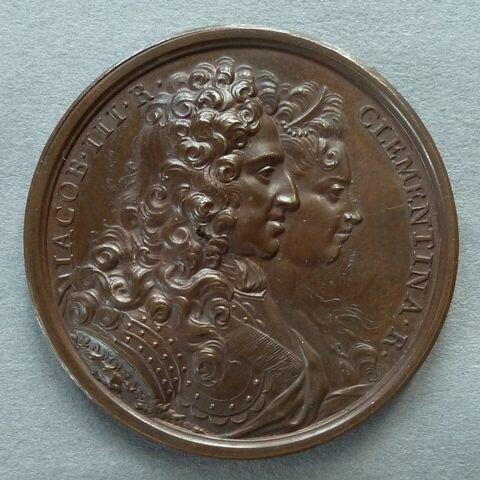 Medal commemorating the birth of Prince Charles Edward Stuart