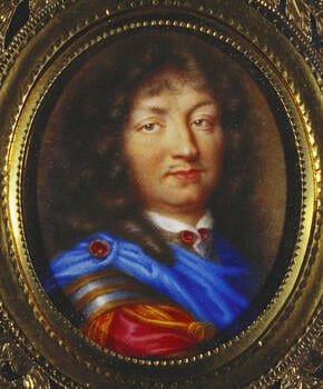 Snuff box with inset miniature of Louis XIV (1643-1715)