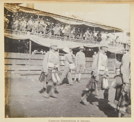 Camerons disembarking at Assouan [Khartoum 1898]